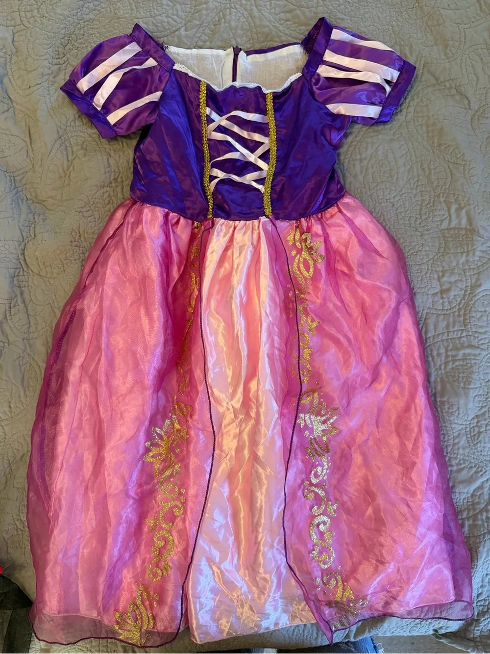 Purple and Pink Princess Dress Kids Costume